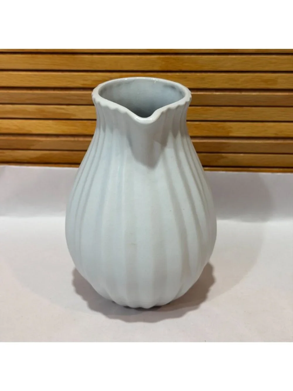 Vintage 1990s Dansk Vesi Pewter Grey Pleated Ribbed 5.5
